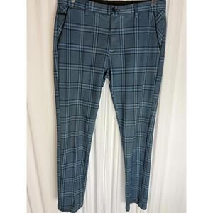Suslo Couture Blue Plaid Golf Pants 34 X 32 mens